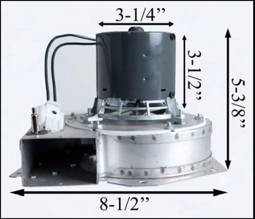 Pellet Stove Exhaust Combustion Motor Blower w/Housing &amp Gasket - 10-1115 G