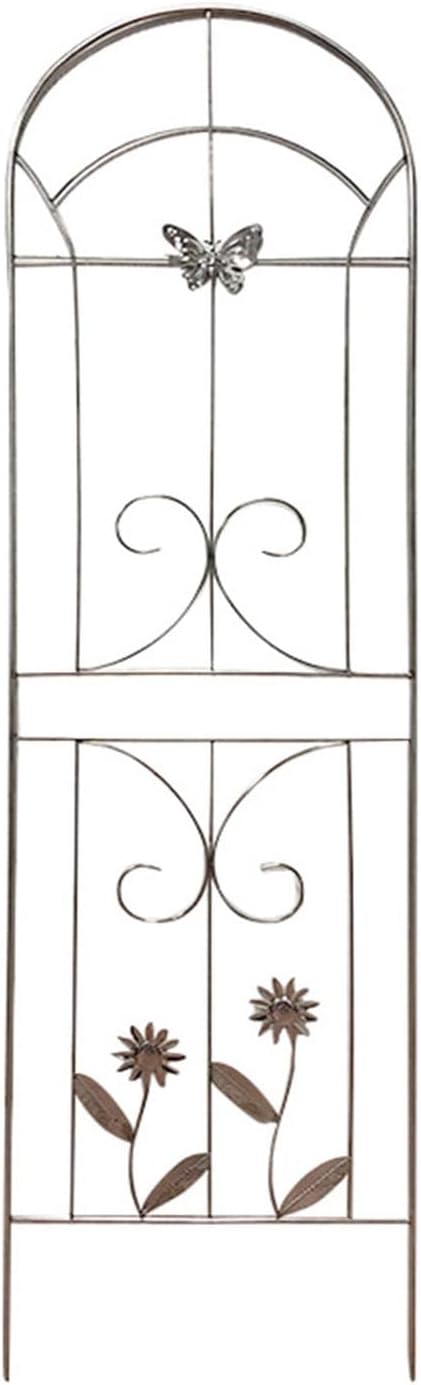 Arch Metal Garden Trellis Outdoor Stainless Steel Climbing Rack Green Climbing Flower Stand Rose Vegetable Climbing Shelf For Outdoor Use Gardens Parks Vegetable Plots(50*180cm(2 piece))