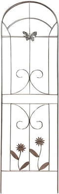 Arch Metal Garden Trellis Outdoor Stainless Steel Climbing Rack Green Climbing Flower Stand Rose Vegetable Climbing Shelf For Outdoor Use Gardens Parks Vegetable Plots(50*180cm(4 piece))