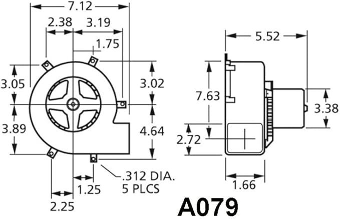 Draft Blower 115V 1/50 HP