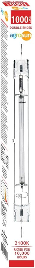 Agro Sun 1000W HPS Double-Ended Bulb (12/cs) Glass