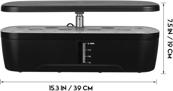 Indoor Herb Garden Kit Hydroponic Plant Growing System with 12 Pots Led Grow Lights for Germination Perfect for Home Small Apartment