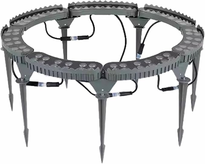 Palm Tree Lights Die‑cast Aluminum LED Tree Hugger Lights Outdoor for Villa Garden Landscape Lighting.Excluding Transformer(White Light7 lamp Heads)