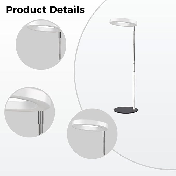 USB Powered Plant Light Led Grow Light with Full Spectrum and Timer Red &amp Blue 16.5-60 Cm Adjustable for Indoor Plants
