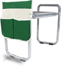 BESTHLS Garden Kneeler and Seat - Heavy Duty Folding Stool with Thick Pad Tool Pouches &amp Bag 330 lbs Capacity - Knee &amp Back Support Perfect for Seniors Women Men