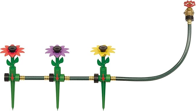 Melnor Multi-Adjustable Sprinklers and Garden Hoses Kit Covers up to 1800 sq. ft. - Can be Easily Customized for Your Special Watering Needs