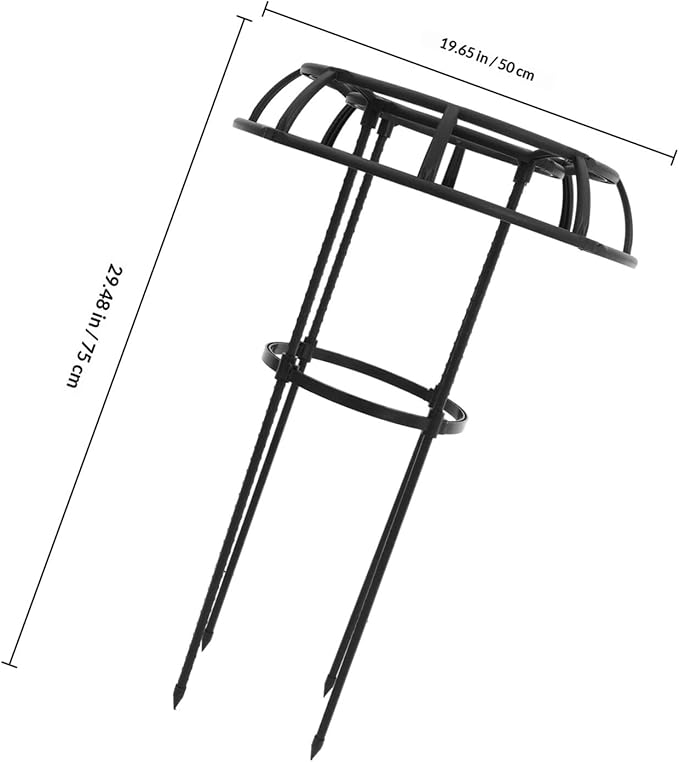 Adjustable Metal Plant Climbing Trellis Rack for Indoor and Outdoor Garden Potted Plant Climbing Stand with Fan-Shaped Vine Support for Flower and Vegetable Growth
