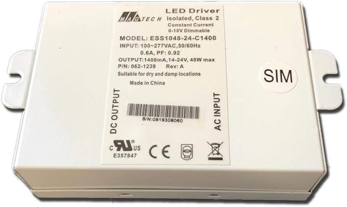 Magtech ESS1048-24-C1400 14-24Vdc 1400Ma Constant Current 48 Watt