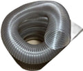 Flexaust 10 Feet of 7 Inch FLX-Thane MD Polyurethane Clear Flexible Leaf Vacuum Grass Catcher vac Hose