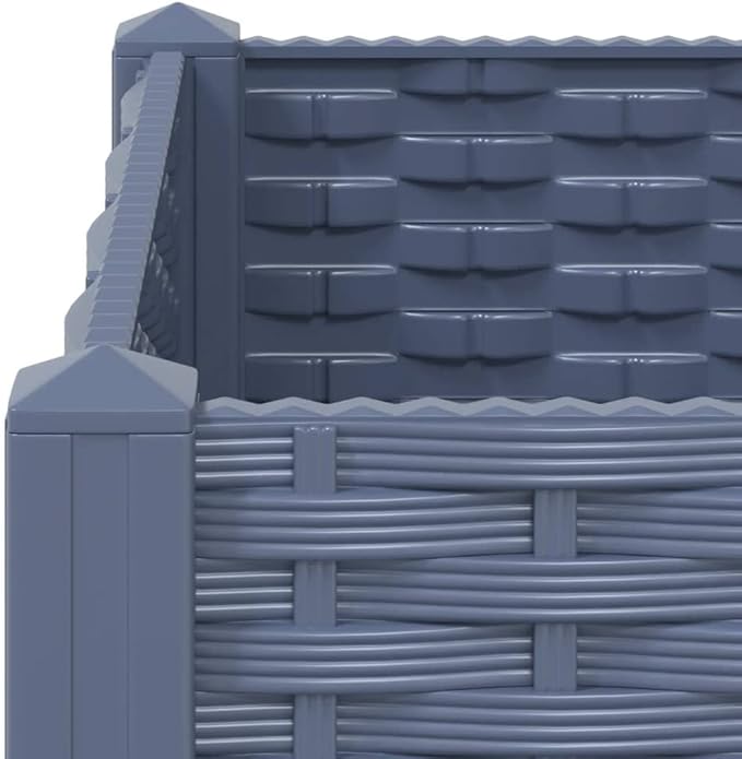 Raised Bed PlanterGarden BedGalvanized Raised Garden BedPlanter Raised bedsGalvanized Planter63x15.7x9.1 Polypropylene