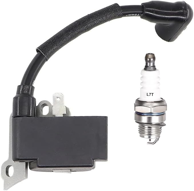 753-08489 Ignition Coil With L7T Spark Plug For Bolens BL125 MTD Craftsman Sears 316791600 Murray M7900 (41AS79MY758) MS9900 (41AS99MS758) Remington RM125 RM430 Leaf Blower