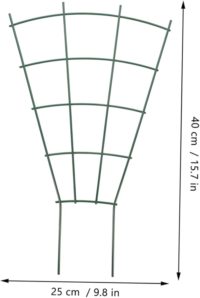 VICASKY 3pcs Potted Plant Pergola Plant Support Pea Trellis Garden Trellis for Climbing Plants Outdoor Cucumber Rack Tomato Trellis for Raised Garden Bed Topiary Frame Green Iron