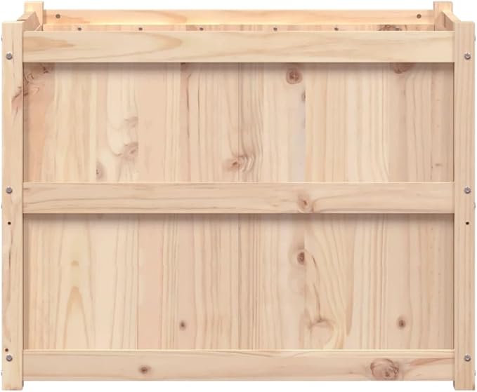 Wooden Raised Garden Bed Garden Planter Box Outdoor Wood Raised Garden Bed for Planting Plants Vegetables 35.4x19.7x27.6 Solid Wood Pine-243