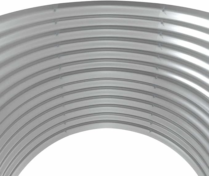 Garden Raised Bed Grey Powder-Coated Steel 39.4x39.4x26.8 in Square Outdoor Planter for Vegetables Herbs Flowers