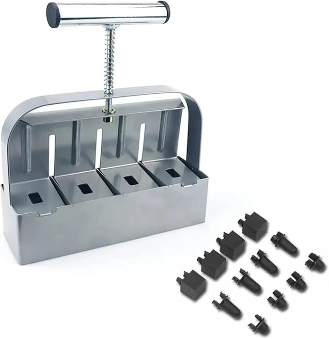 Handheld Soil Block Maker 2 Inch Manual Tool for Seedling Starter in Greenhouse and Garden Planting