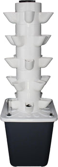 Aeroponics Kit Hydroponic Tower Garden Hydroponic Tower 30 Planting Chambers Suitable for Herbs and Fruits Includes Water Pump/Adapter/Net Basin 5layers25holes