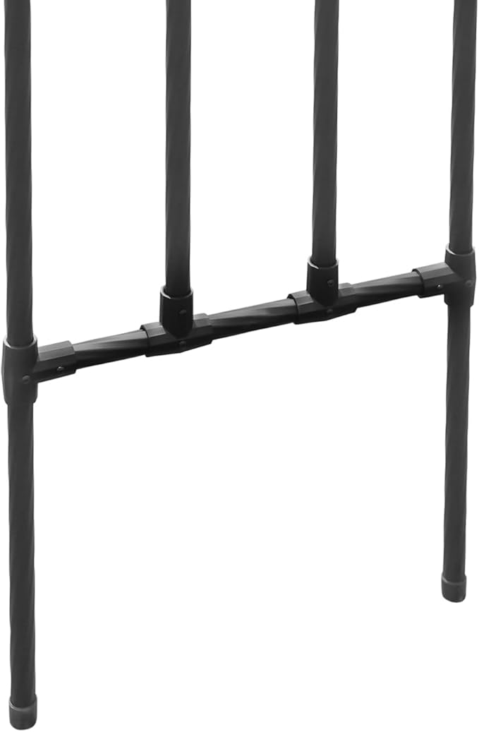 Garden Arch Trelli 98’’Hx118’’W Garden Arch Arbor Trellis for Climbing Plants Outdoor Galvanized Steel Wedding Arches for Lawn Party Backyard Decoration(Black)