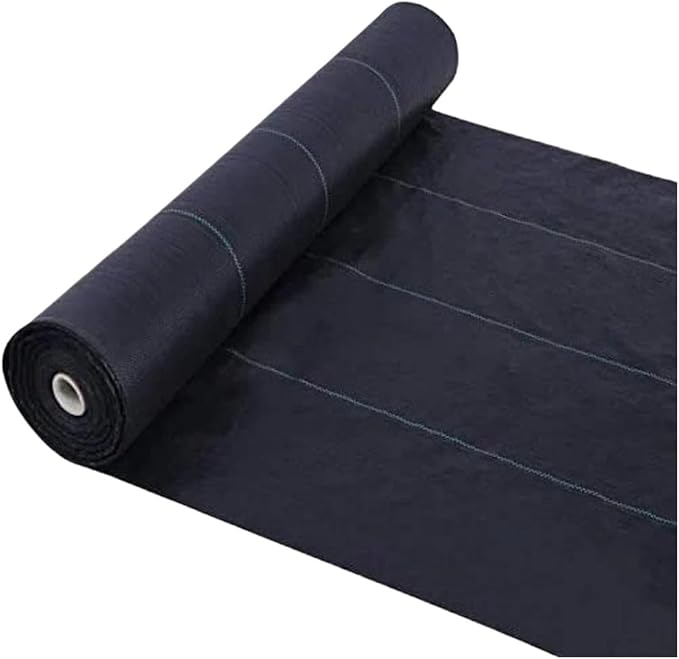 Weed Barrier Fabric 3.2 Oz. 5 Ft. X 10 Ft. Underlayment Fabric Weed Barrier for Vegetable Garden Landscape for Gardening
