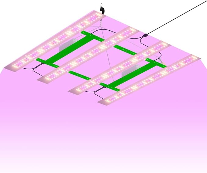 400W Red-Blue Spectrum Dimmable Grow Lights with Long-Lifespan Diodes 100-277V Universal Voltage &amp US Plug for Indoor Plants Seed Germination Seedling/Bloom Hydroponic Sunlike Supplemental Ligh