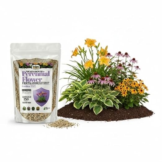 Old Cobblers Farm™ Wicked Growth Perennial Flowers Fertilizer – Ensures Consistent Flowering and Healthy Root Strength Year After Year (5 lbs | 10 lbs | 15 lbs | 20 lbs) (10 lbs)