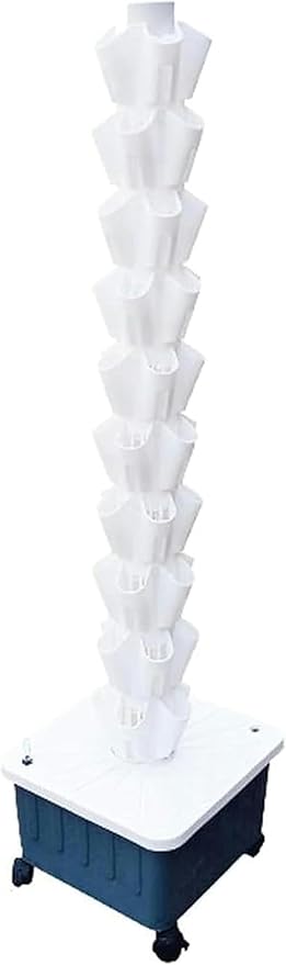 Hydroponic Cultivation Tower Torre of Hydroponic Cultivation 10/8/12 Layers Outdoor Garden Potter to Plant Several Leafy Vegetables Flowers