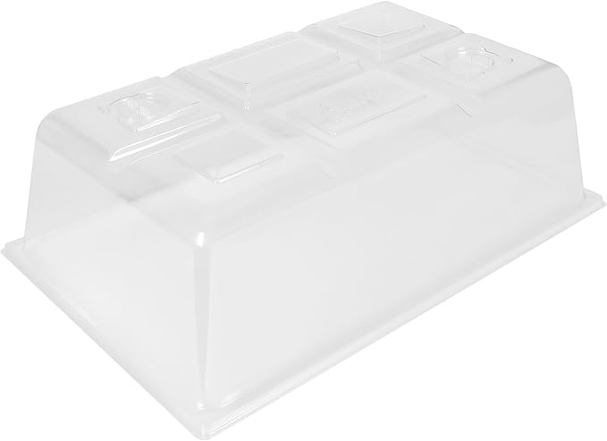 SUNPACK Sundome Plastic Multi-Vented Humidity Dome Clear 7 (Pack of 5) - Ideal for Greenhouses or Indoor Growing Able to Adjust Humidity with Vents
