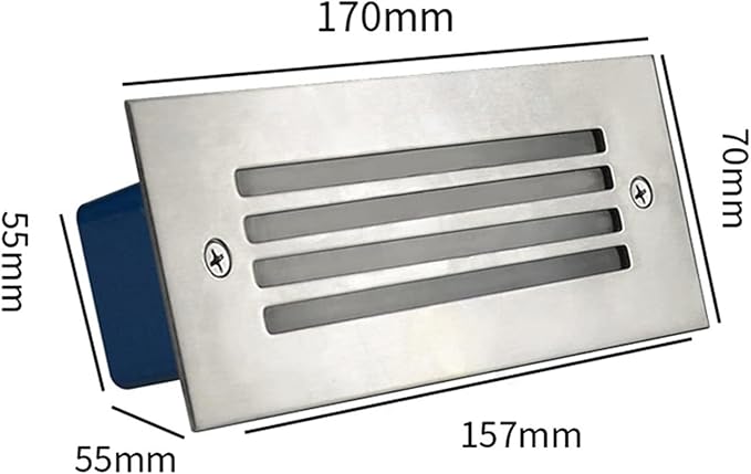 Rectangle 5W LED Outdoor Step Lamp IP65 Waterproof Underground Lights for Patio Pathway Stairs
