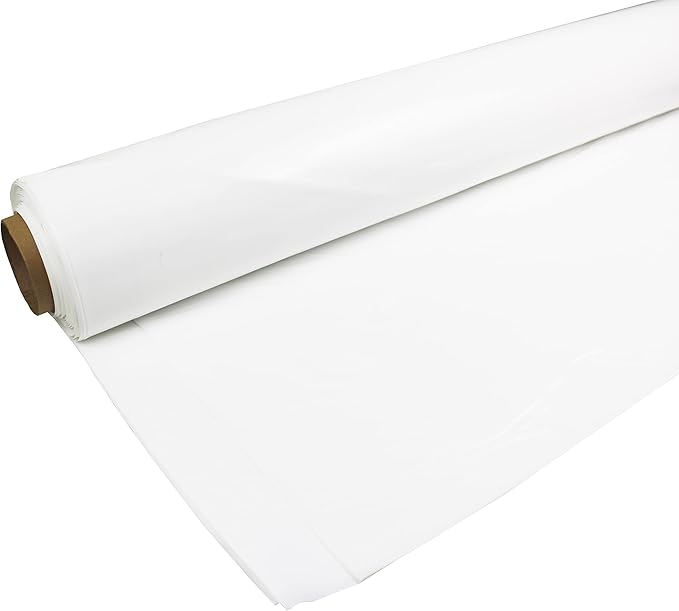 HFS(R White Greenhouse Plastic Film Polyethylene Film 6 mil Anti-UV for Gardening Agriculture 20X25FT