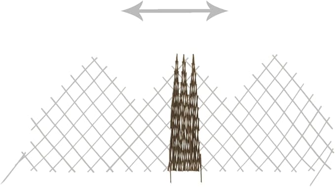 Willow Garden Trellis FencesTrellis for Climbing Plants OutdoorExpandable Plant Climbing LatticePlant SupportFence Extension5 pcs 66.9x29.5