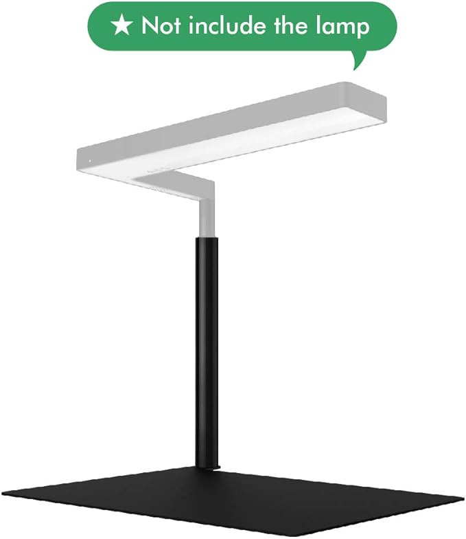 ONF Extension Stand Holder for Flat Nano or Flat Nano Plus Aquarium LED Light Fish Tank Plant Lamp Adjustable Tank Mount Extendable Bracket Fixture Kit (not Including The lamp) (Black)