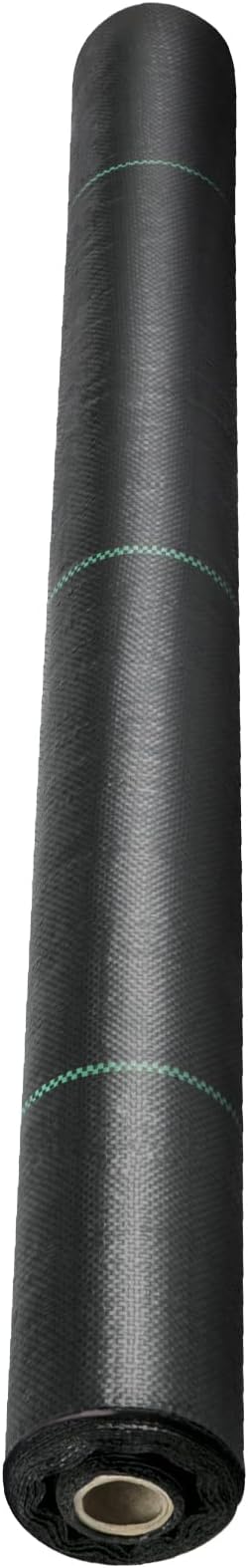 Happybuy 6FTx300FT Premium Weed Barrier Landscape Fabric Heavy Duty 3OZ Woven Weed Control Fabric Good Permeability for Weed Block Gardening Mat Driveway Fabric Landscaping Fabric Ground Cover