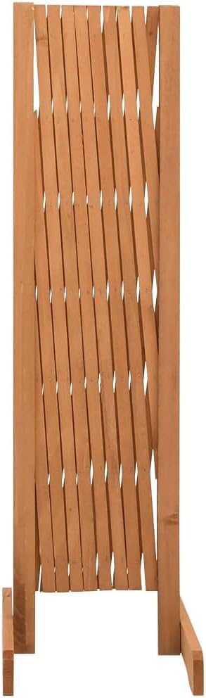 Garden Trellis Fence Wood Expandable Plant Support Climbing Lattices Wooden Decorative Divider Wall for Lawn Backyard Balcony Patio Outdoor Orange 70.9 x 39.4