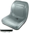 The ROP Shop Gray High Back Seat fits 2005 Dixie Chopper Lawn Mowers LT2000-44 LT2000-50D