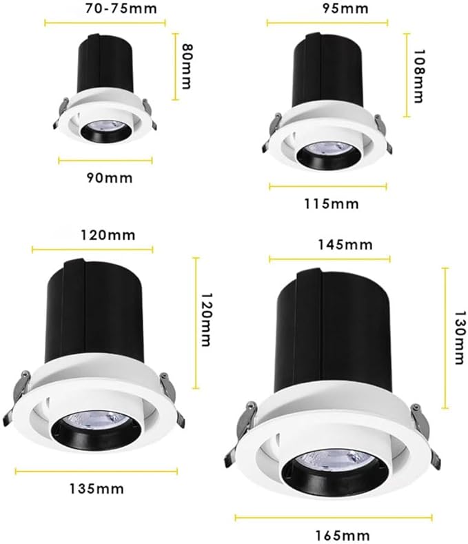 Spotlights Ceiling Light Stretch 35w Led Downlights Accent FixtureDirectional for Living Room Bedroom -Cri90