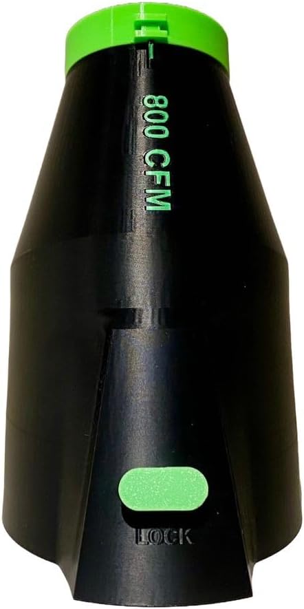 ArloCatcher Car Drying Nozzle for Greenworks Leaf Blower - Durable ABS Body with Soft TPU Tip - Compatible with Greenworks 80V 800 (BLB479)/750 CFM 60V 780/660 CFM Leaf Blowers