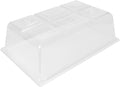 SUNPACK Sundome Plastic Multi-Vented Humidity Dome Clear 7 - Ideal for Greenhouses or Indoor Growing Able to Adjust Humidity with Vents