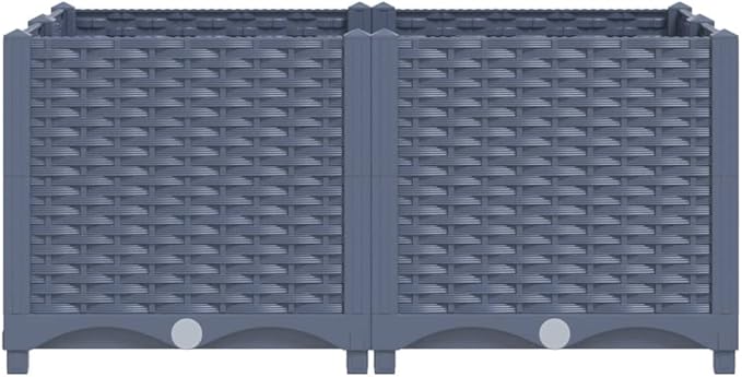 YAFF Raised Bed 31.5x31.5x15 Polypropylene (16.5lbs) I