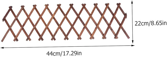 KESYOO Carbonized Wood Flower Stand Expandable Vine Support Garden Trellis Fence Panel Plant Climbing