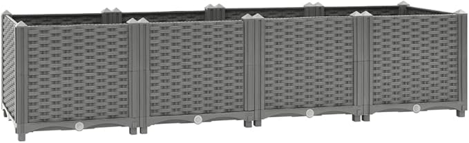SKM Raised Bed 160x40x38 cm Polypropylene (Weight-16KG)-3296