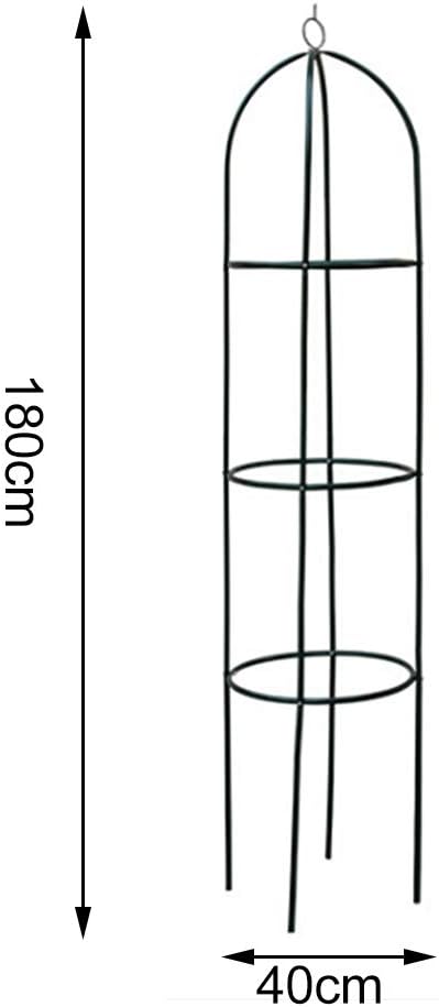 Garden Trellis for Climbing Plants Tower Obelisk Garden TrellisEuropean Iron Flower StandTall Plant Support Vine Supports Plant TowerOutdoor Flower Garden Support Rack (Large