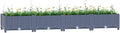 Raised Bed PlanterGarden BedGalvanized Raised Garden BedPlanter Raised bedsGalvanized Planter63x15.7x9.1 Polypropylene