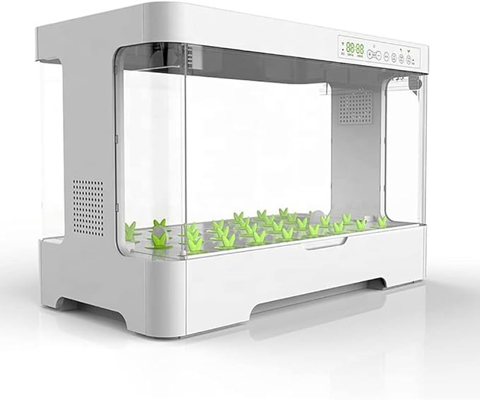 GeRRiT Hydroponics Growing System 30 Pods Indoor Herb Garden Kit with 20W LED Grow Light Automatic Timer Germination Kits 4L Water Tank Smart Garden Planter for Home Kitchen Gardening