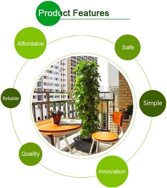 Plant Hydroponic GrowingIndoor Smart Garden KitHydroponics Growing Indoor Garden Vertical Garden Planter for Gardening LoverGrey-10floors