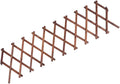Totority Wooden Climbing Plant Support Carbonized Garden Trellis Expandable Willow Fencing Outdoor Plant Climb Support