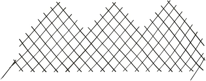 5PCS Expandable Natural Willow Trellis Fence Wall Panel Outdoor Decorative Wood Fence Plant Support Willow Lattice Fence Panel for Climbing Plants Vine Vegetable Garden 66.9x29.5