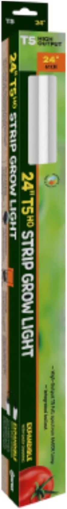 SUNPACK High Output T5HO 24W 6400K Full Spectrum Strip Grow Light White 24 - Made for Indoor Gardening or Greenhouses Ideal for Seed Starting