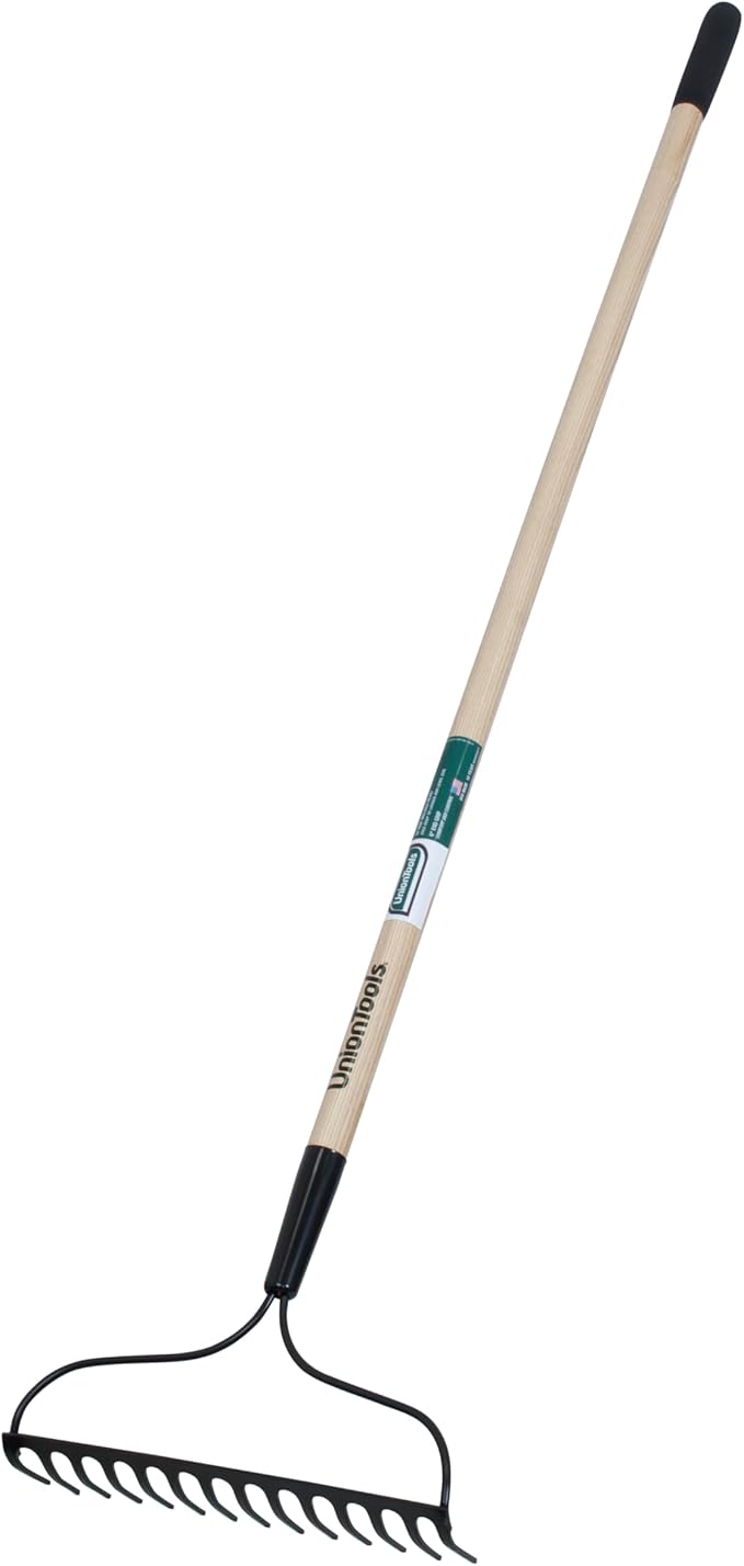 Union Tools Garden Soil Prep Bundle: Bow Rake and Garden Hoe