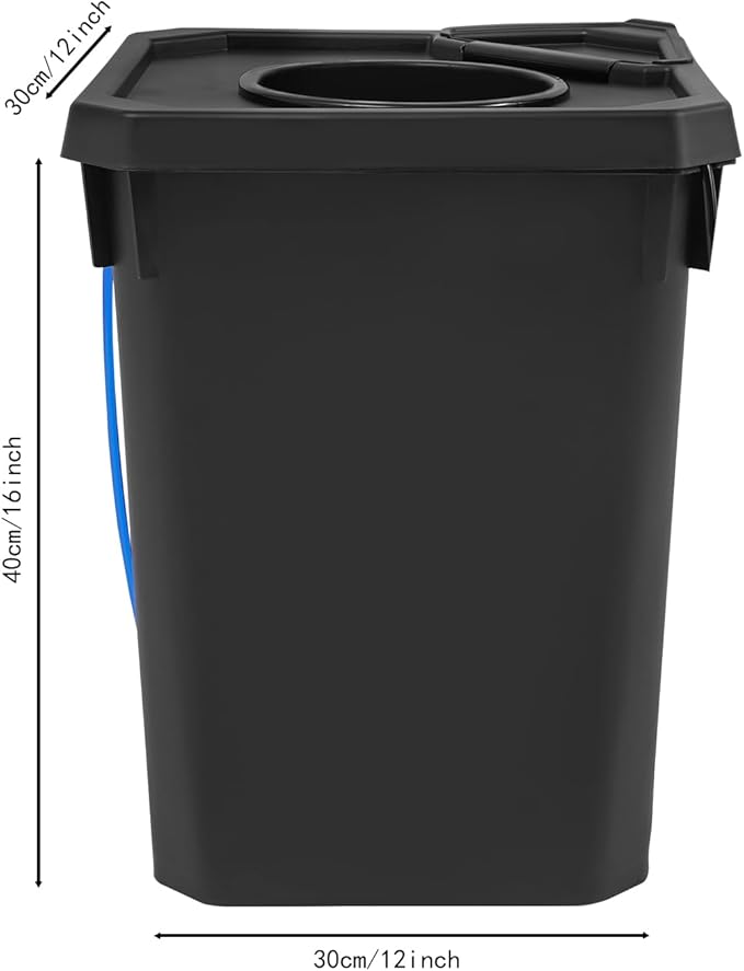 Hydroponics Growing System 7.13Gallon Automatic Recirculating Drip Garden System with 8W Air Pump Top Drip Kit Culture Bucket System for Greenhouse Garden Balcony 1 Bucket