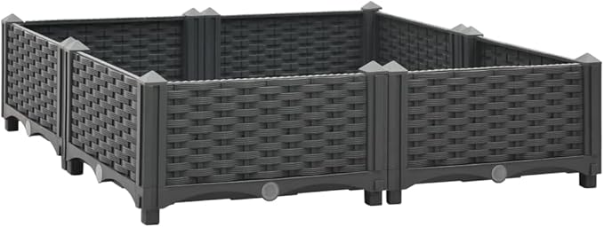 Raised BedGarden PlantersGarden PlantersGarden CenterpiecesGarden BedsRaised Beds for Growing FlowersHerbs and Fruits31.5x31.5x9.1 Polypropylene