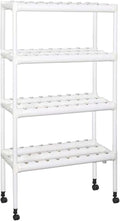 Hydroponic Grow Kit Garden Planting with Casters Home Hydroponics Growing System for Leafy Vegetables Basil Rosemary Sage